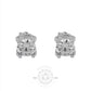 3CT Solitaire Pushback Earrings